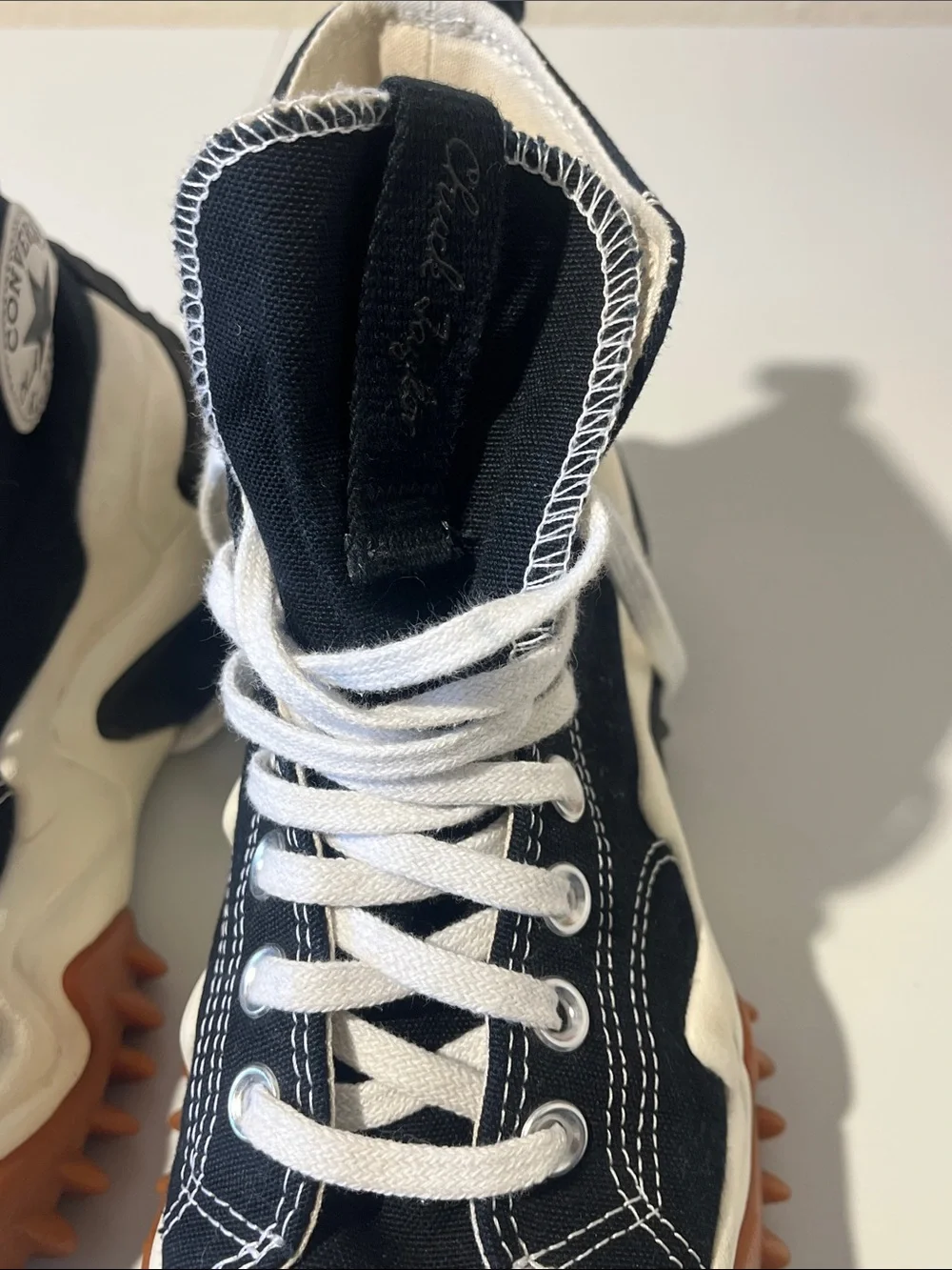 Converse Run Star Motion Black and White High-Top Sneakers - Picture 10 of 14